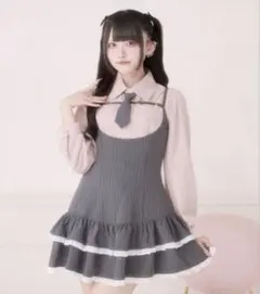 Pal elfy ネクタイ付きキャミワンピ＋ピンクシャツセット - メルカリ