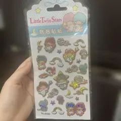 リトルツインスターズ 　ホログラムぷっくりステッカー