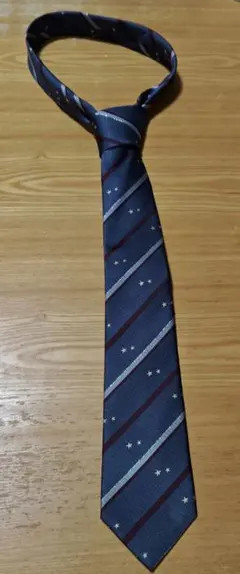 グレー ストライプ 星柄 ネクタイ　WEGO