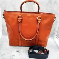 希少色COACHコーチメトロポリタンレザー2wayビジネストートバッグ24772