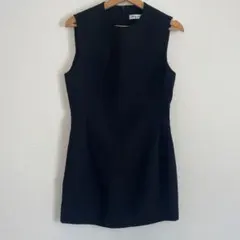 ZARA 黒 ノースリーブ ワンピース ひざ上