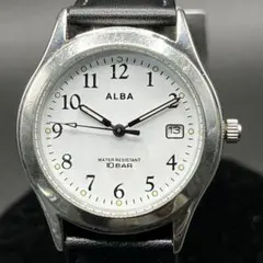アルバ ALBA 腕時計 メンズ QZ 稼働品 デイト 34mm セイコー