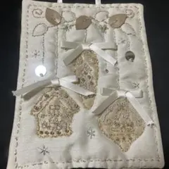 クリスマス刺繍アートパネル 額付き