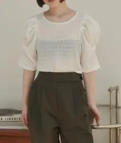 INSIIS　 トップス　パフスリーブ カットソー　レディース