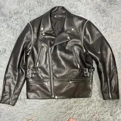 GU undercover レザーライダースジャケット