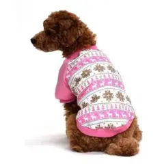 Sサイズ　犬服 ウインターウェア ピンク トレーナー ピンク