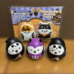 ハロウィン シマエナガ マグネット＆フィギュア 4点セット