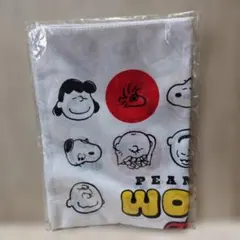 ★新品未使用品：スヌーピー手ぬぐい(フェイス柄)綿100%：90×32のサムネイル