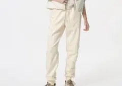 未使用品ユニクロヒートテックボアスエットパンツ丈長めオフホワイトSサイズ