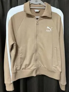 Puma ベージュ ジップアップジャージ XS