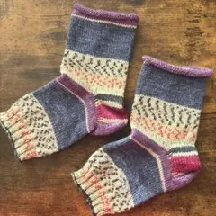 opal 毛糸　手編み　モグラソックス　ハンドメイド