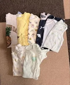 男の子 ロンパース 80 90まとめ売り 春夏 ベビー服 セット