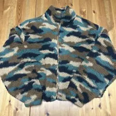 H&M カモフラージュ フリースジャケット 165/104A