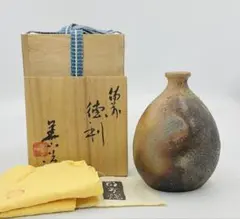 岡山県重要無形文化財 四代目松田華山 備前焼 桟切酒呑 共箱共布栞 酒器 酒杯 四代松田華山 作 「備前酒呑」 ～備前焼専門卸小売店 川口陶楽苑～