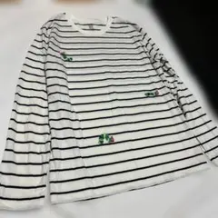 graniphグラニフ×はらぺこあおむし ボーダー長袖Tシャツ　ロンT大人Mのサムネイル