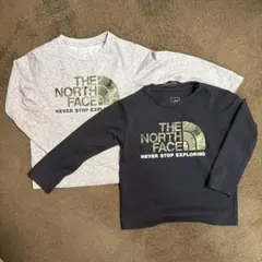 Tommy〰ฺ✿ฺ様専用 ノースフェイス カットソーロンTトップス黒・グレー 110