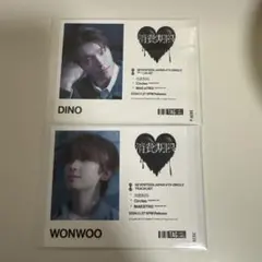 セブチ SEVENTEEN ラベル缶 ウォヌ WONWOO DINO 消費期限