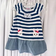 【美品】ミキハウス　ワンピース 80cm