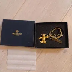 【未使用】MIKIMOTO クマ型キーホルダー
