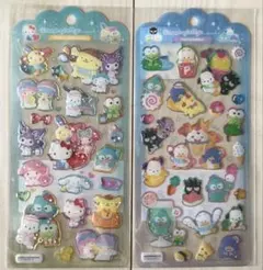 【正規品】サンリオキャラクターズ　 ドロップジェリーシール　はぴだん　2点セット