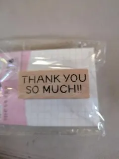 セリア、ラバーはんこ、Thank You