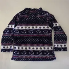 ⚠️上衣のみ⚠️130cmGUスヌーピー模様モコモコ長袖パジャマ