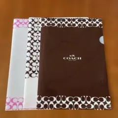COACH クリアファイル A４サイズ ３枚セットのサムネイル