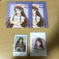 【アイカツ】紫吹蘭 グッズまとめ売り ミニ色紙 缶バッジ チェキ風カード