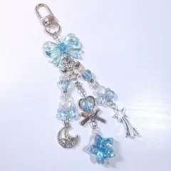 シャカシャカキーホルダー シェイカーキーホルダー 星の鍵 魔法 魔女