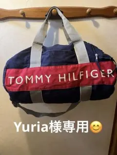 【良品】トミーヒルフィガー ボストンバッグ ネイビー色あせ有 ◎写真追加のサムネイル