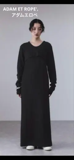 アダムエロペ　Wフェイスジャージーセットワンピース・36