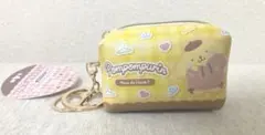 キャラメルポーチ2　ポムポムプリン 小型ポーチ キーホルダー付き