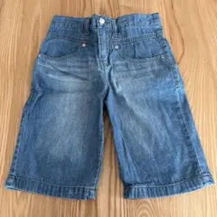 デニムブルー 130cm ハーフパンツ