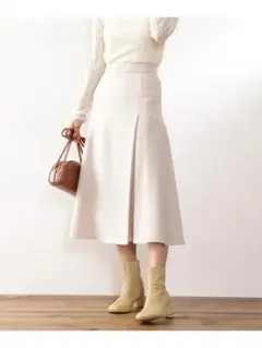 ウール混Aラインスカート N. Natural Beauty Basic