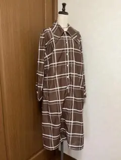 vintage チェック柄ワンピース