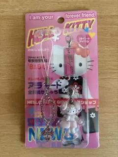 ハローキティ キティ ラインストーンストラップ 2003年 ギャルキティ