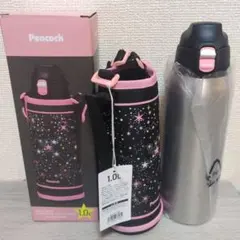 Peacock ステンレスボトル 1.0L ピンクスターのサムネイル