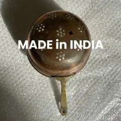 インド 製菓器具 銅製 ストレーナー ディスプレイ什器 アンティーク 