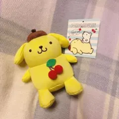 ポムポムプリン　マスコット　ひんやり素材　さくらんぼ
