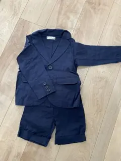 branshes ネイビー コットンスーツ 100cm