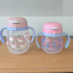 Combi ラクマグ　漏れないストロー　はじめてコップ　セット売りのサムネイル