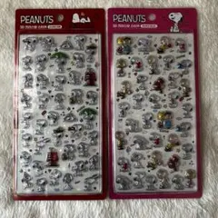 スヌーピー 韓国 シール ボンボンドロップ 3D クリスタルステッカー セット