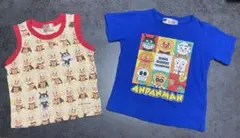 アンパンマン Tシャツ 80cm & タンクトップ 90cm 2点セット⭐️美品⭐️