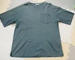 a.v.v ポケット付き クルーネック Tシャツ ブルーグレーXLサイズのサムネイル