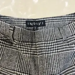 お値下げINDIVI チェック柄 カジュアルパンツ　05 xxs 小さい　秋冬