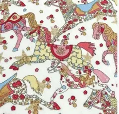 431リバティXmas柄国産タナローン生地【セレスティアル.ペース】2025AW