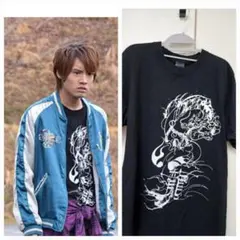 仮面ライダービルド 万丈龍我 衣装3点セット スカジャン(龍)&tシャツ
