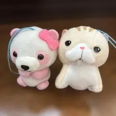 アミュキャラ 手のりぬいぐるみ マスコット 2点セット