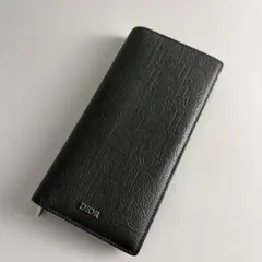 ディオール　グラビティ　二つ折りロングウォレット　レザー　エンボス加工のサムネイル