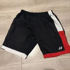 YONEX バドミントンパンツ Lサイズ 黒赤